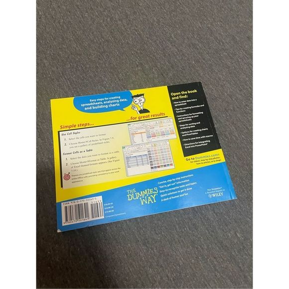 Microsoft excel 2010 for dummies how to & step by step book￼ - Picture 4 of 7